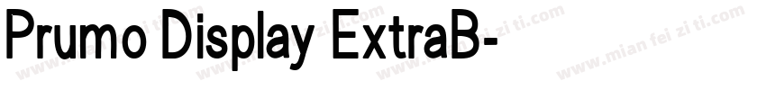 Prumo Display ExtraB字体转换